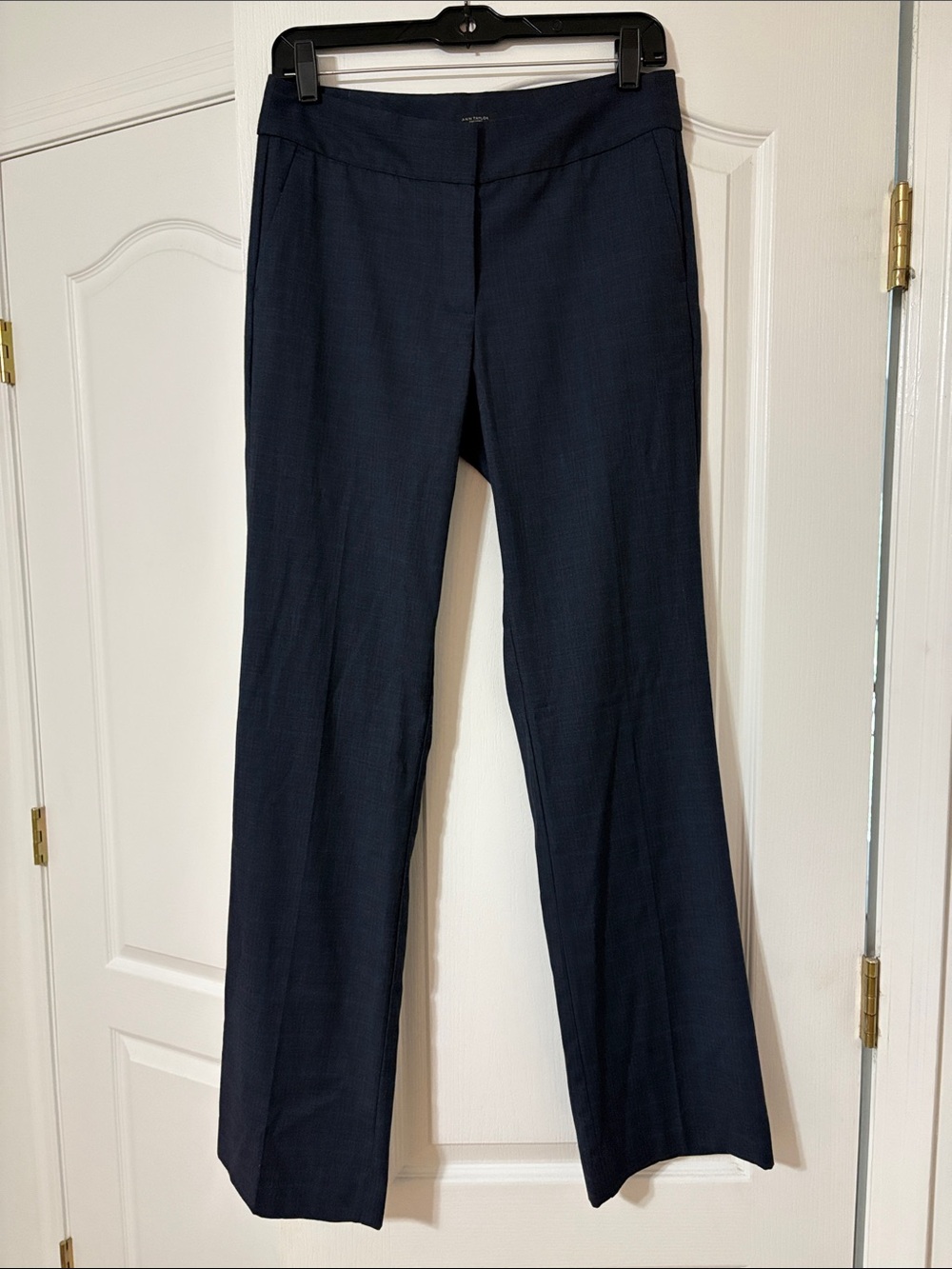 Ann Taylor Navy Boot-Cut Dress Pants